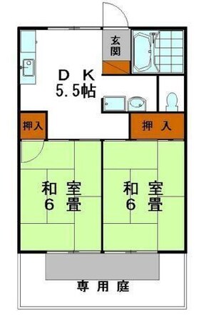 砥堀駅 徒歩5分 1階の物件間取画像